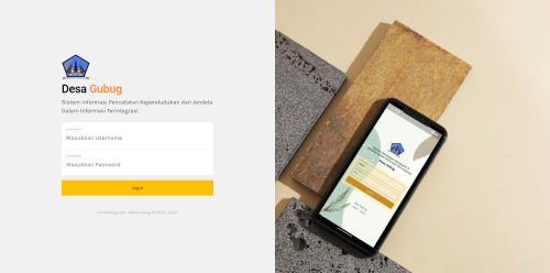 Aplikasi Pendataan Penduduk dan Surat Menyurat Desa Gubug