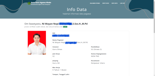 Informasi Biodata